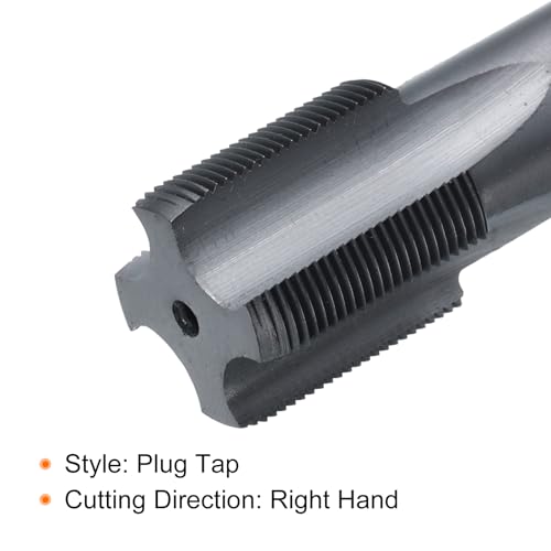 QUARKZMAN Metric Tap, m21 x 1, Cobalt HSS Tap (Right), Shank Diameter 16 mm, TiCN Coating, Flat Head Tap with Straight Groove M21x1
