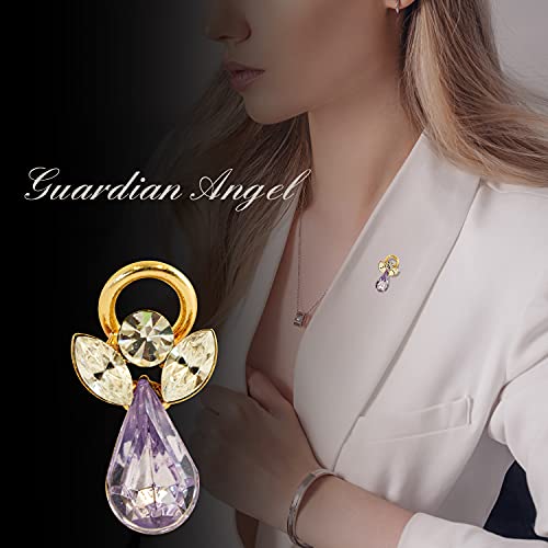 Guardian Angel June Birthstone Angel Pin With Gem Stone Sentimental Gift Idea