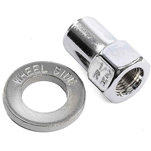 Billet Specialties 999996 lug nut, polished metal automotive wheel hardware close-up