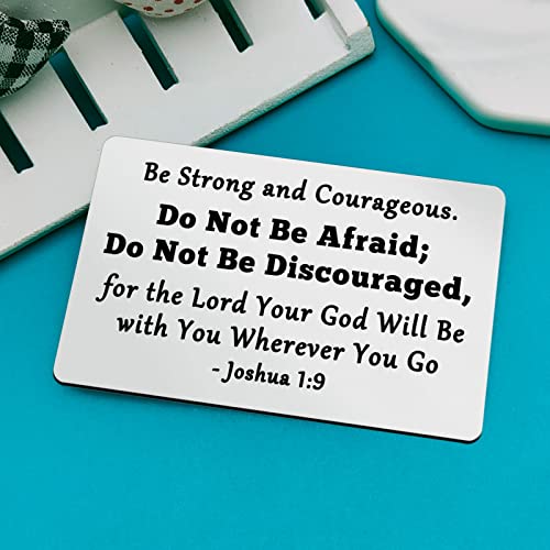 Christian Gifts for Men Women Inspirational Wallet Insert Card Religious Gifts Christmas Birthday Graduation Gift Baptism Gift Encouragement Gifts for Friends Family