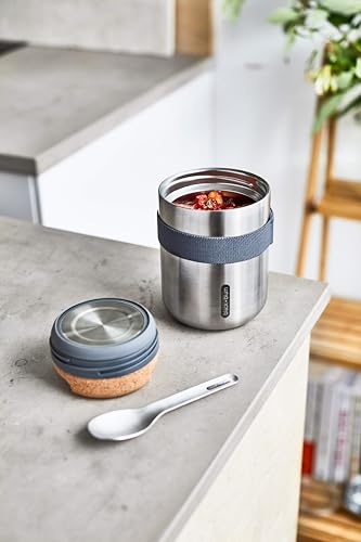 Black+Blum Stainless Steel Thermo Pot, Steel, 550 ml Capacity, Slate