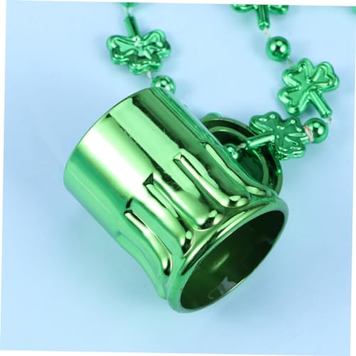 jojofuny 12pcs Saint Patrick Day Clover Necklace Creative Beautiful Necklace for Party Festival Club Clover