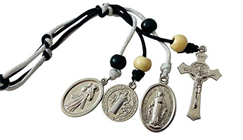 Westmon Works Saint Benedict Home Protection Door Hanger with Cross and Medals Medium