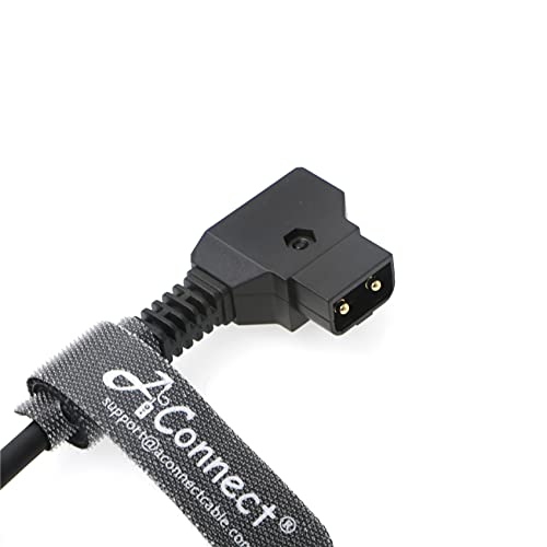 Dtap Male to 4 Port Dtap Female Power Cable for ARRI RED Cameras, TILTA, Steadicam, IDX Battery, AConnect Black 3.9 inch/10cm 10Amp Max Current 10cm