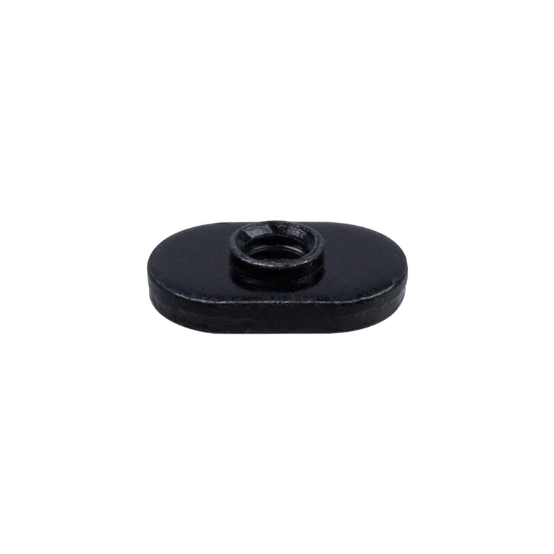 [Australia - AusPower] - 25 Packs 1/4"-20 Threaded Centered Slide in Economy T Nuts, Applicable to T Track Accessories Hardware Nuts for Aluminum Extrusion Profile Rail or Base Aluminum Extrusion (Black) 