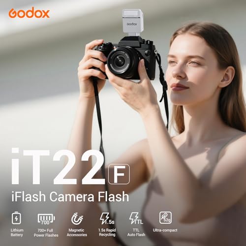Godox iT22-S Silver Mini TTL Camera Flash for Sony Godox IT22-S(Silver）