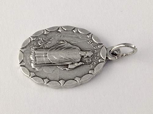 I G J Saint Patrick Medal - Oval Shape - Patron Saint of Ireland -100% Made in Italy