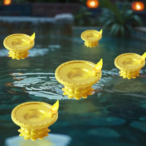 12 PCS Water Sensor LED Diya for Diwali Decoration,Battery Operated Candles,Gift for Pooja,Religious Temple,Home Decor Festivals