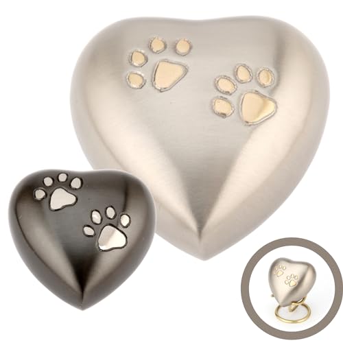 URNS UK Chertsey Heart Cremation Ashes Keepsake Urns Black