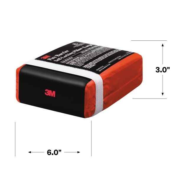 [Australia - AusPower] - 3M Fire Barrier Pillows FB369, Large Size, Self-Contained, Intumescent, Re-enterable, Re-Useable, 3 in x 6 in x 9 Inch 3 in x 6 in x 9 Inch, 