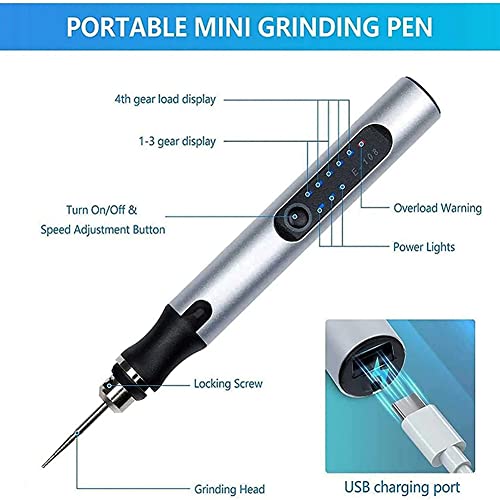 USB Customizer Professional Engraving Pen 30 Wood Glass and Plastic Portable Engraving Pen