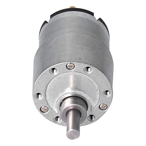 Gear reduction motors, DC 24 V electric CW CCW gear motor with high torsion, 6 mm shaft diameter for smart homes (200 rpm)