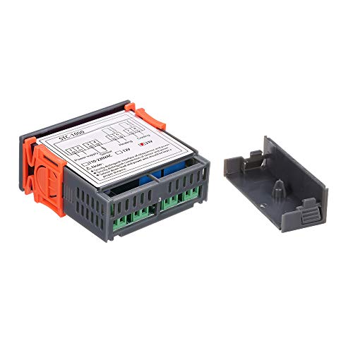 Kavolet STC-1000 Digital Temperature Controller, Thermostat 24 V with Probe Heating, Cooling, Celsius Thermostat with Sensor