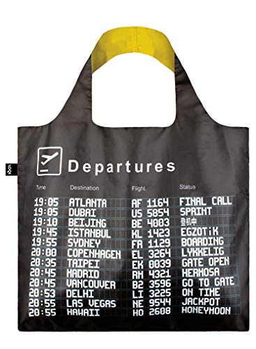 LOQI unisex-adult Airport (Set of 3) Arrivals, Departures, Icons