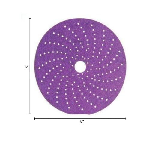 3M 6-inch Cubitron II 120+ grit clean sanding sheets for surface preparation