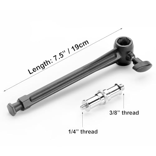 PHOCUS 6" Super Clamp Extension Arm with Universal Adapter Spigot, 2 Pack