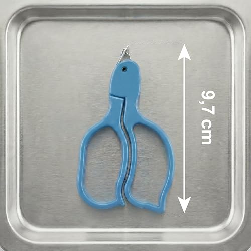 KMINA Staple Remover Sterile 97 x 5.4 mm Stainless Steel Blue (Pack of 20) | Medical skin clip remover, scissor handles with ergonomic design, ABS handle, latex-free, individually packaged