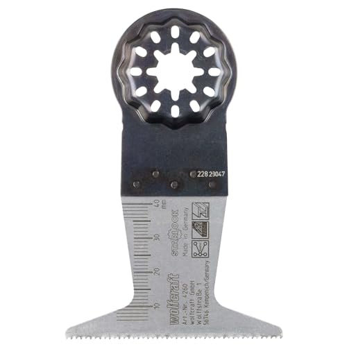wolfcraft Expert BiM plunge saw blade, Starlock mount, wood, non-ferrous metals, plasterboard 65 mm, 4260000, for cutting, plunge and longitudinal cuts 65mm