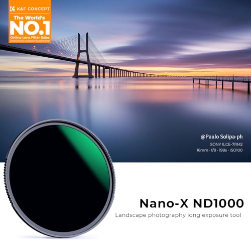 K&F CONCEPT 43mm ND1000 (10-Stop Fixed Neutral Density Filter) Lens Filter