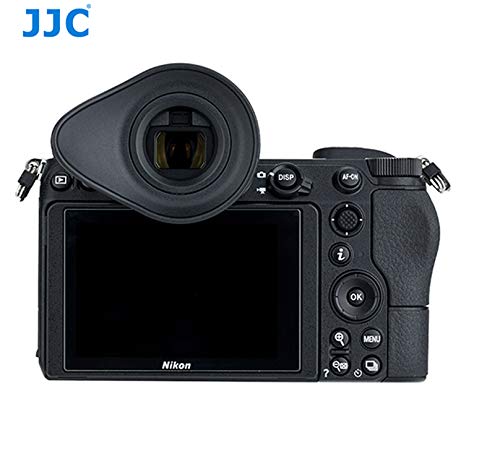 JJC EN-DK29II Ergonomic Large Eye Cup, Compatible with Nikon Z5 Z6 Z7 Z6 II Z7 II, 360° Rotatable, Soft TPU Rubber, Z5 Z6 Z7 Z6II Z7II Eyecup Eye Piece, Viewfinder, Size: 65x52x29mm, as DK29 Eyecup