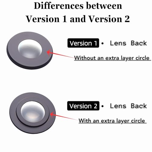 [1 Pcs] Camera Lens Glass Replacement for Insta360 X4, 360° Lens Repair Part with Mounting Ring, Compatible with Insta 360 X4 Action Camera Accessories (Version 2) For X4 (Version 2)
