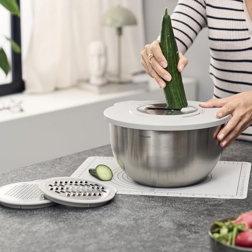 ZWILLING Fresh & Save BOWLS 5-pc Vacuum Bowl Accessory Set, Includes Lids and Pump Adapter, BPA-Free, Durable, Compatible with Glass and Stainless Steel Bowls