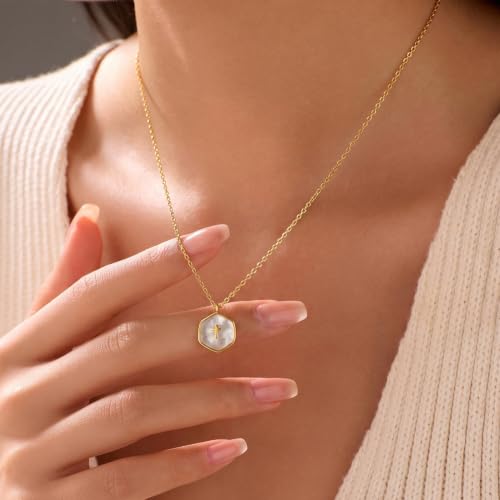NZKNP Christian Gifts for Women Friend Sister, Friendship Cross Necklace Gold - Friend