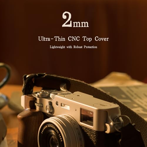 Tilta Vintage Camera Cage Compatible with Fujifilm X100VI – Silver | Base Kit | Thumb Grip | Strap Attachments | ARCA Ready | Lightweight & Durable TA-T70-A-S