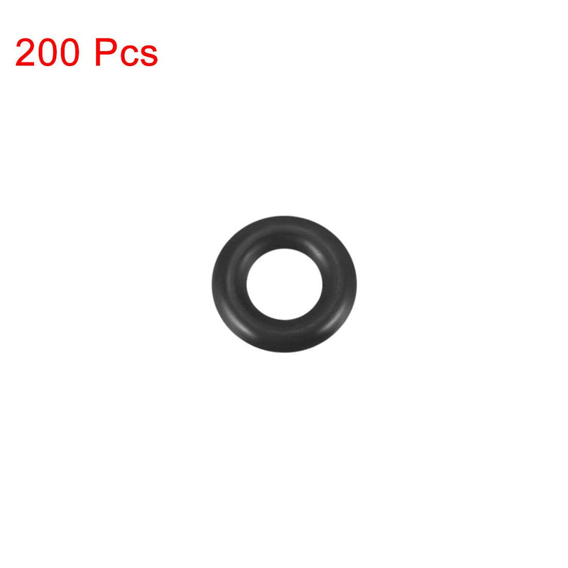 [Australia - AusPower] - uxcell Nitrile Rubber O-Rings 8mm OD 4mm ID 2mm Width, Metric Sealing Gasket for Automotive Machine Plumbing, Pack of 200 4x8x2mm 