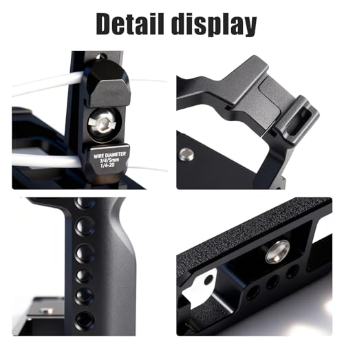 R50 R100 Camera Cage with Cable Clips,R50/R100 Cage with HDMI/Type-C/SDI/USB Cable Clamp for EOS R100/R50,Compatible with ARRI Interface