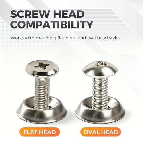 Party Animals #10 countersunk washers, 304 stainless steel support cup washers for flat head screws, silver, 250 pieces