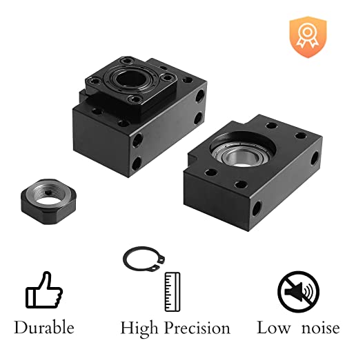 1set BK10 BF10 Fixed Floated BallScrew End Supports for SFU1204 BallScrew Bearing Mounts BF10 + BK10 for SFU1204