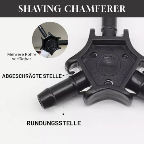 Multi Calibrator Deburring 16-20-25 mm for Multilayer Composite Pipes, Precise Calibration Tool Aluminum Composite Pipe for Installations, Composite Pipe Calibrator and Deburring Tool for PEX-AL-PEX, Calibration Tool