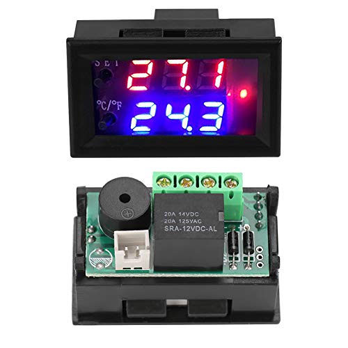 [Australia - AusPower] - Temperature Controller, 12V Digital Display Microcomputer Thermostat Temperature Controller Switch Household Thermostats Fan Controller with Sensor 