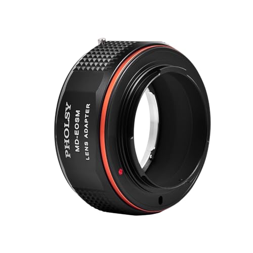PHOLSY Lens Adapter Compatible with Minolta MD MC Lens to Canon EF-M Camera Minolta MD to EOS M