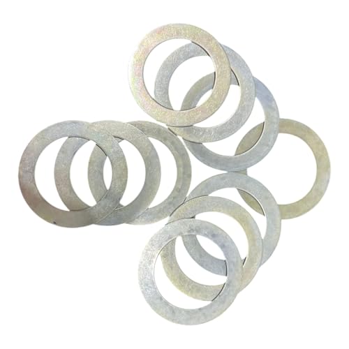 Generic bucket pin shims washers, 90mm x 60mm x 2mm, set of 10 flat washers for earthmoving machines