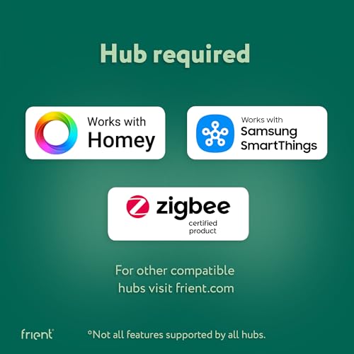 frient Vibration Sensor - Zigbee 3.0 Tilt & Temperature Sensor, White
