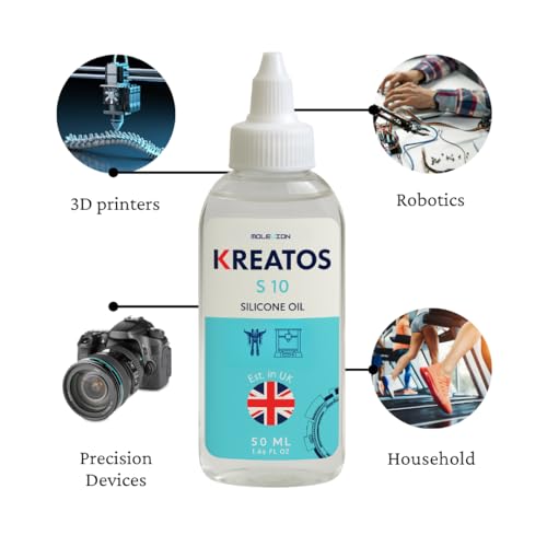 Kreatos 3D Printer Lube Kit - Silicone Grease (20 g) + Silicone Oil (50 ml)