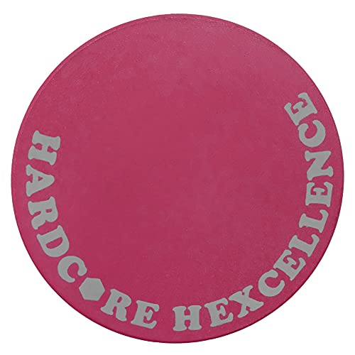 Headchef Hardcore Hexellence Ceramic Non-Stick Coated Metal Herb Grinder, 4 Piece, 62mm (Meltdown Pink)