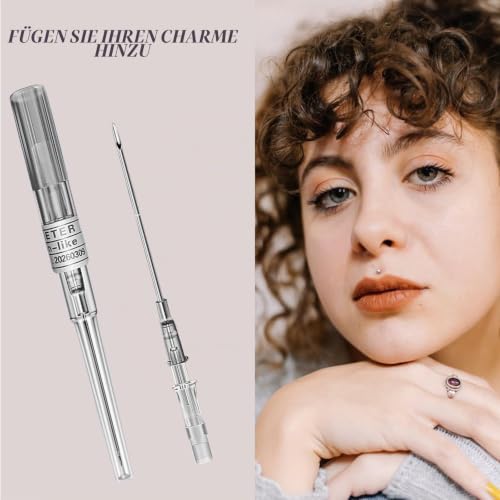 s Piercing Needles 16 g, 50 Pieces Ear Nose Piercing Needles IV Catheter Needles Ear Nose Piercing Needle (16G) 16g