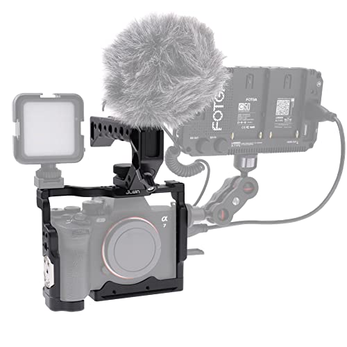 A7 IV Cage Support, Hersmay Camera Cage with Top Handle for Sony A7 IV / A7S III Full Frame mirrorless Camera For Sony A7IV/ A7SIII