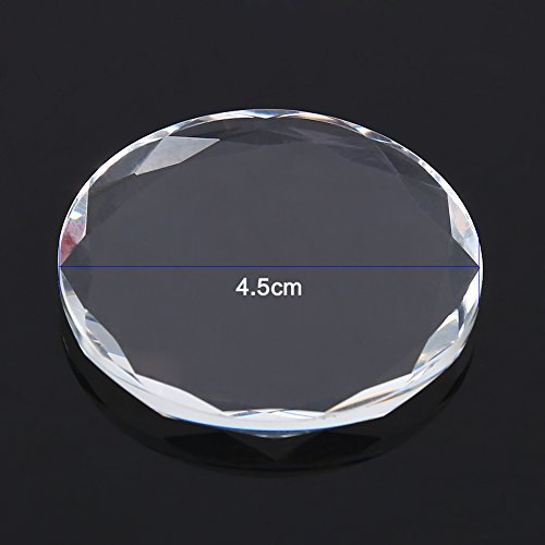 Brrnoo round crystal eyelash glue holder and lash separator pallet for eyelash extensions, salon and home use