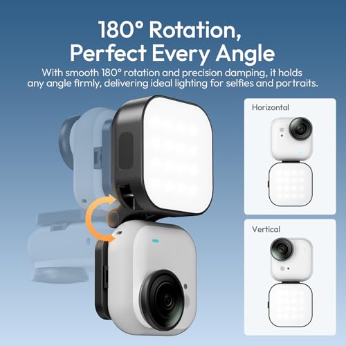 ULANZI IN07 Mini Magnetic LED Fill Light for Insta360 Go Ultra 5600K CRI≥95 1 Pcs-For Insta360 GO Ultra