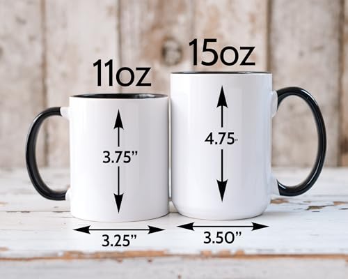 Stardew Valley Game Hot Chocolate Mug Drink Two Tone Coffee Cup, Gift for Video Game Lover Farm Adventure Gaming For Family Friends 15oz Navy