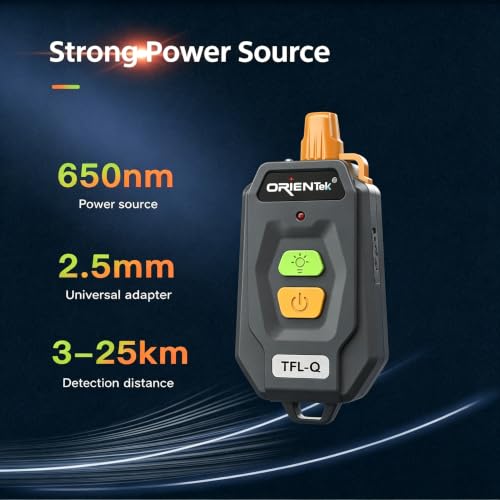 decaaT OrienTek TFL-Q Mini Visual Fault Locator, 30KM network cable tester with red laser output