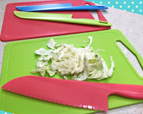 jawbush 11" Plastic Serrated Knives Set to Cut Salad, Bread, Brownies or Lasagna, Professional Large Lettuce Knife to Prevent Turning Brown, Nylon Knife for Nonstick Pans, Durable Chef's Knife, 4 Pcs 4 Pack