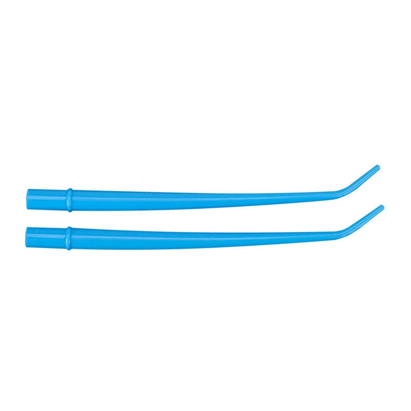 [Australia - AusPower] - Healifty 25pcs Disposable Surgical Suction Tips Dental Surgical Aspirator Suction Tubes Dental Saliva Ejector Dental Materials (Blue) 