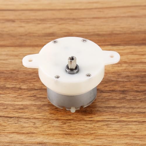 FTVOGUE High Torque 12V DC Motor Slow Electric Motor Gearbox 3RPM 4mm Shaft Diameter Micro Motor