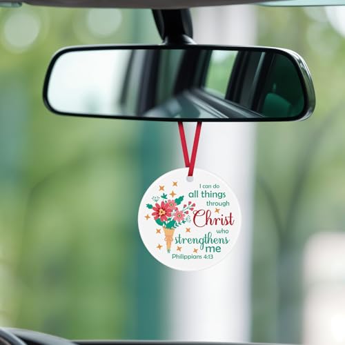 Christian Gifts for Women Faith Religious Gifts Inspirational Scripture Gift for Women Birthday Easter Christmas Unique Catholic Gift Encouraging Bible Verse Ornament
