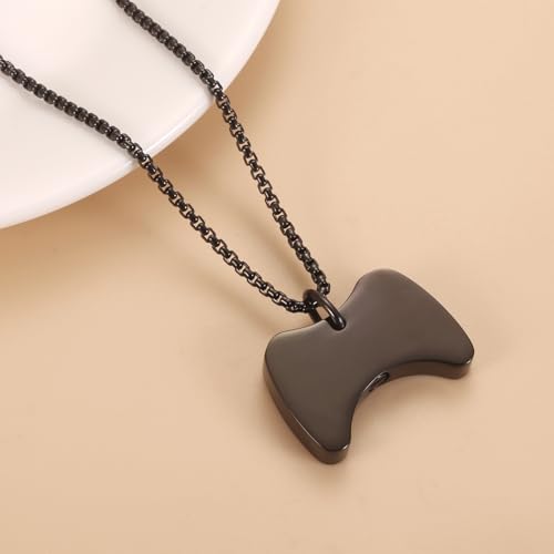 Video Game Controller Cremation Jewelry For Ashes Stainless Steel Urn Necklace Keepsake For Men Boys Silver Gold Black Color Memorial Pendant